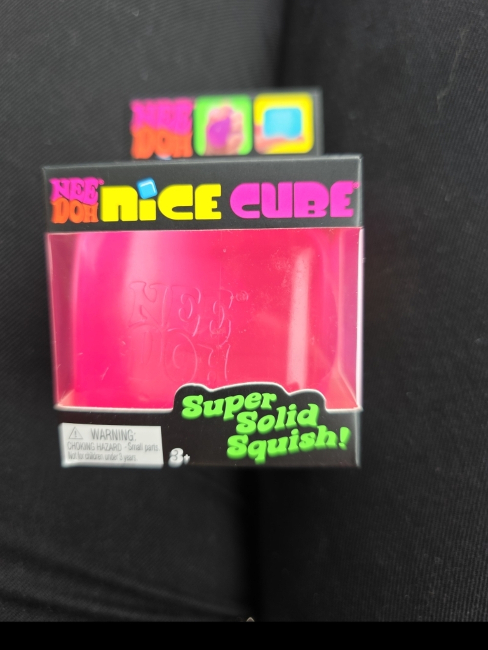 Nee Doh Nice Cube Super Solid Squish! - Pink